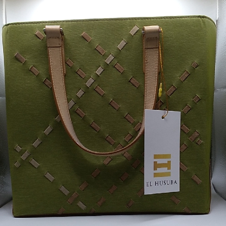 Burberry Olive And Beige Tote Bag